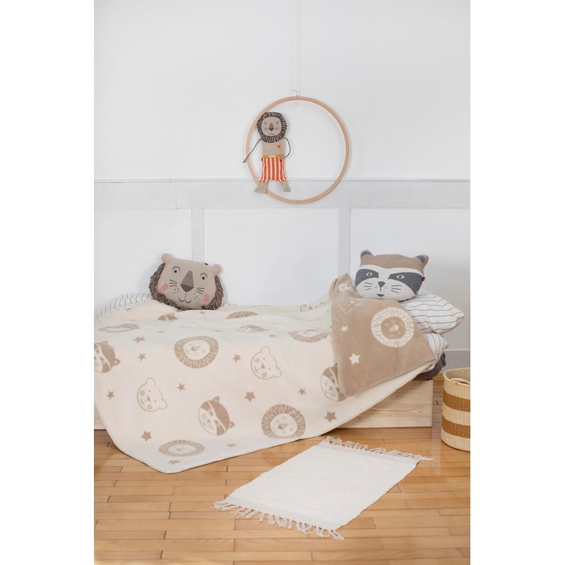 David Fussenegger Jewel 'Raccoon' Filled Cushion 37 x 30 cm