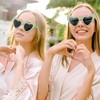 Matcheck 12 Pcs Heart Sunglasses Bachelorette Party, Bridal Shower Favors