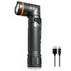 NICRON Flashlights,Rechargeable Magnetic LED Flashlights,1200 High lumens Tactical Flashlight,White/Red/Green Lights