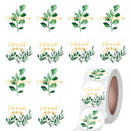 AMind4U 500pcs Thank You Stickers Roll 1.5 Inch Thank You Sticker for Packaging Small Business Envelope Seals for Gift Wrap (Style D)