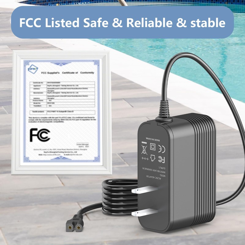 5V Adapter Charger for Kokido Handheld Pool Vacuum Compatible with
