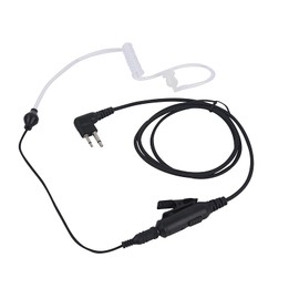 Pdflie 2.5mm 3.5mm in-Ear M1 Ear Bud Ptt Mic Earpiece 3.5mm QD Aux Acoustic Surveillance Radio Headset for Motorola Walkie Talkie 2 Pin CLS 1010 1040 bpr40 dlr1060 ep450