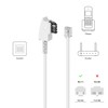 deleyCON 2 m Telephone Cable, TAE-F Plug to RJ11 Plug,