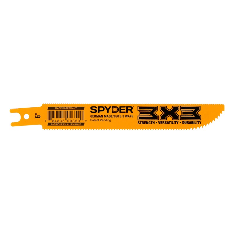 Double-Sided 6-Inch Wood/Metal Cutting 14/18-TPI Reciprocating Saw Blade