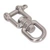 Double Jaw Shackle Professional Heavy Duty 304 Stainless Steel Rolling
