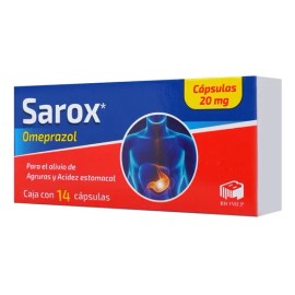 Sarox Cápsulas 20 Mg, 14 Cápsulas
