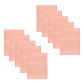 10 Pieces Copper Foil Tape with Conductive Adhesive Copper Sheets for Guitar & EMI Shielding, Crafts, Paper Circuits, Stained Glass, Electrical Repairs, Grounding (11.8inch x 7.9inch)