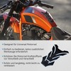 Cretassion Motorcycle Tank Pad Tank Protector Tank Sticker 3D Tank