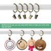 M METERXITY 40-Pack Bronze Curtain Rings with Clips, Rustproof Metal