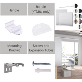 MYshade Cordless Top Down Bottom Up Cellular Shades Accessories Mounting Brackets Window Shades Replacement Fittings Window Treatment Repair Kit