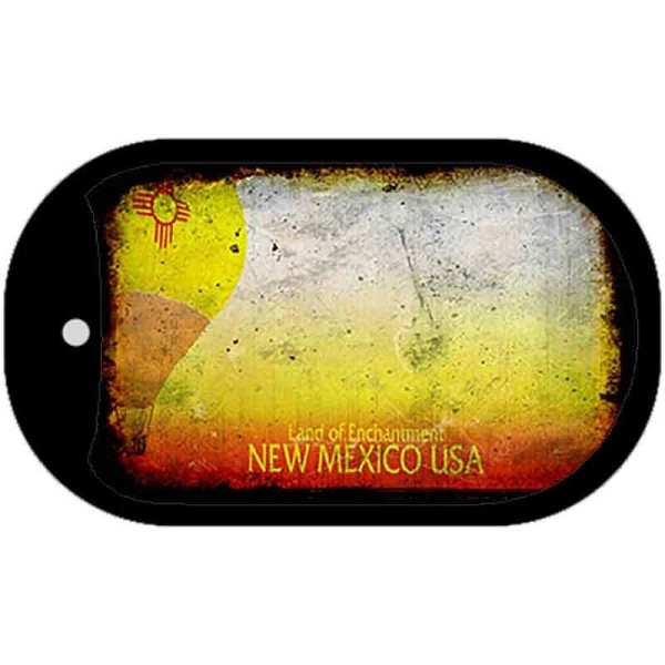 SB New Mexico Rusty Blank Novelty Metal Dog Tag Necklace