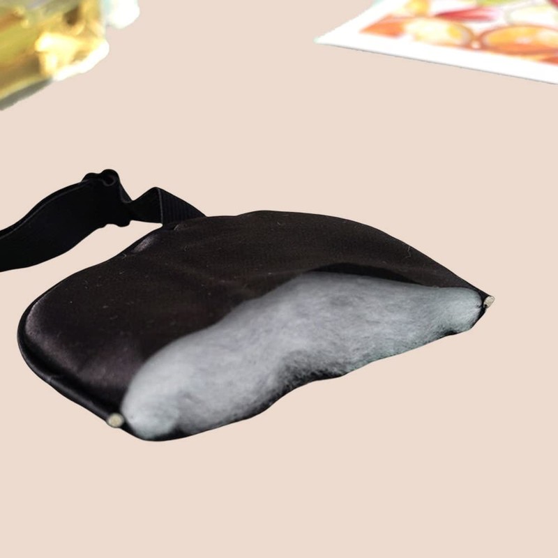 Samcos Silk Eye Mask, For Sleep, Blindfold, Soft, Satin Blindfold,