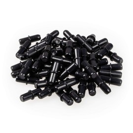 JUVA Duplo GR10081 Shelf Support Black | Drill Diameter 5 mm | Shelf Brackets for Wooden Floors - Wood Trays | Shelf Brackets Galvanised Steel | Pack of 20 - Shelf Brackets Round