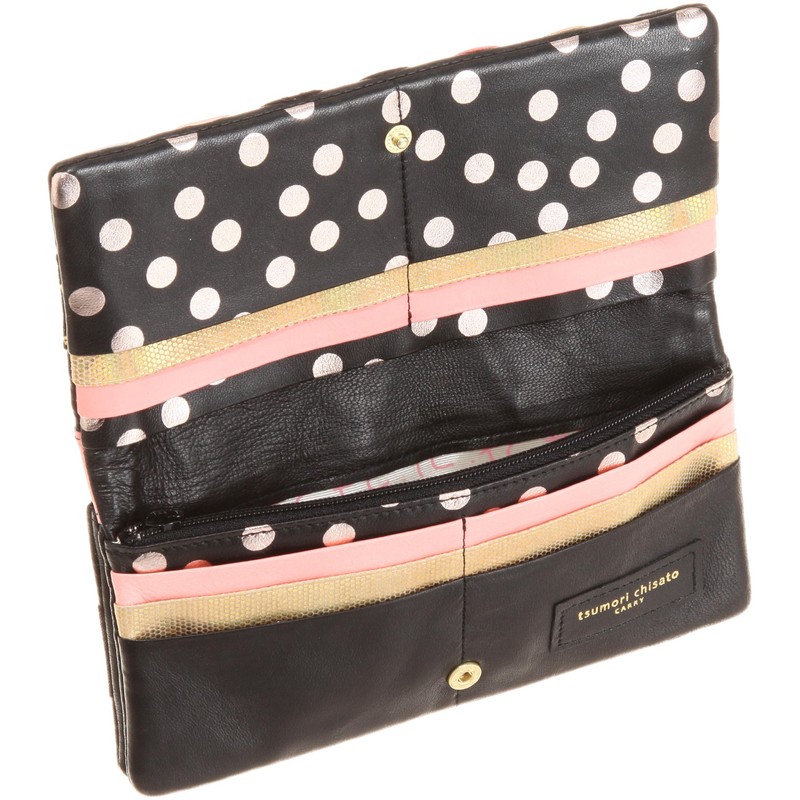 Tsumori Chisato Multi-Dot Wallet, Black II