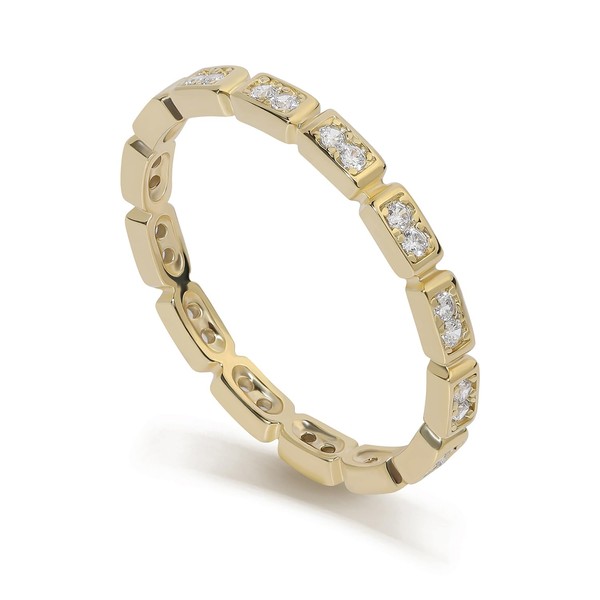 Meissa Silver Thumb Rings for Women, Cubic Zirconia Stackable Eternity