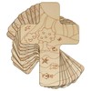 10x Wooden Creation Cross Christian Craft Shapes 3mm Plywood(8 x
