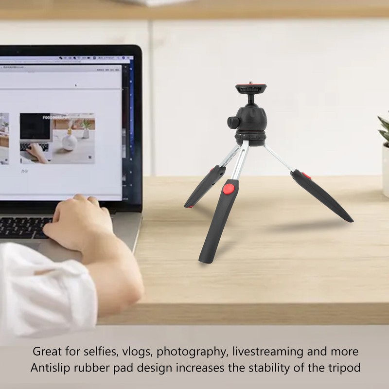 Mini Tripod Camera Holder with 360° Adjustable Ball Head 4