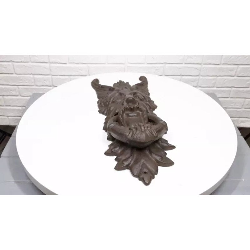 Cast Iron Wiccan Celtic Greenman Forest Tree Ent Spirit Heirloom