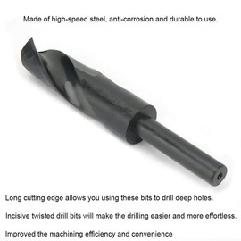 Spiral Drill, 24.5/26/27/28 mm Steel High Speed Twist Drill Bit Drill Tool Durable and Long Service Life (28 mm)