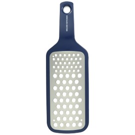 DELISH KITCHEN CC-1262 Pearl Metal Grater, Navy, 10.6 x 3.5 x 1.0 inches (27 x 9 x 2.5 cm), Light Power, Radish Grater