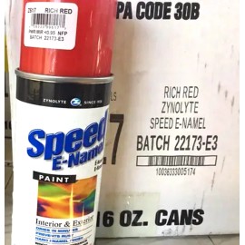 Zynolyte 12 Zynolyte Rich Red E-Namel Spray Paint Hard Enamel Finish Interior Exterior 11