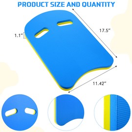 Kickboard Swimming Training Kick Board U Design Summer Aid Float Equipment EVA Foam with Integrated Hole Handle for Water Pool Accessories(Bright Colors,5 Pcs) | Woanger