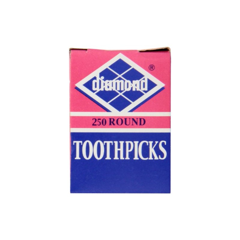 Diamond Round Toothpick Tray, 250 Count