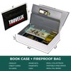 Book Safe with Combination Lock, Hidden Safe (9.5 x 6.2