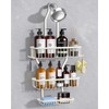 MSAICOE Shower Caddy Hanging - Never Rust Shower Hanging Organizer