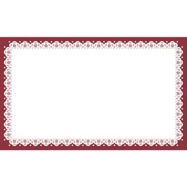 Sasagawa Card Business Card Size 16-1723 Lace (Wine) 30 Cards