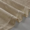 Pleated Linen Curtains 90 Inches Long for Living Room Pinch