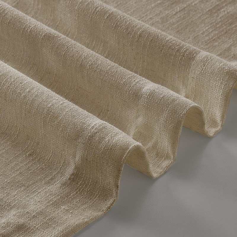 Pleated Linen Curtains 90 Inches Long for Living Room Pinch