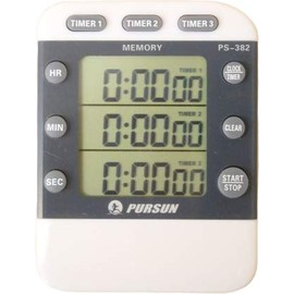 284 PPLS Triple Stopwatch Lab Timer High Type