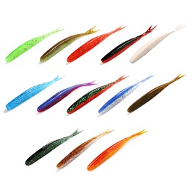 Patientia Rubber Bait 7.5 cm Rubber Shads Jerkbait Set (All-Round Set)