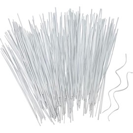 200 Pcs 6" Garden Plastic Plant Twist Ties Reusable White Cable Ties for Climbing Plant Support, Christmas Tree, Bags, Gardening Activity.(White)