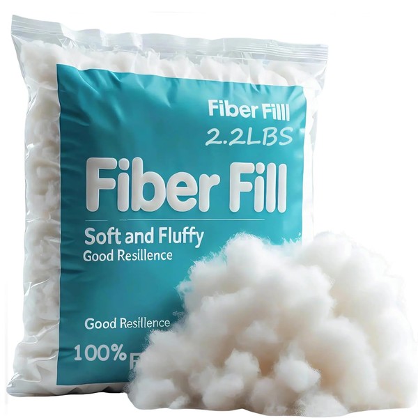 2.2LBS Pillow Stuffing - Soft Fiber Fill Stuffing for Stuffed