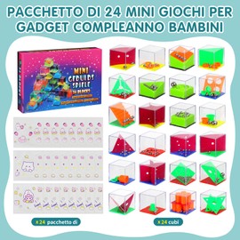 WHHVCTY 24er Pack Rätsel-Würfel für Kindergeburtstags Gadgets gastgeschenke, Geburtstagsgeschenke für Kindergäste, After Party Geschenke für den Pinata Füllung End Party Geschenke Geburtstags Gadgets