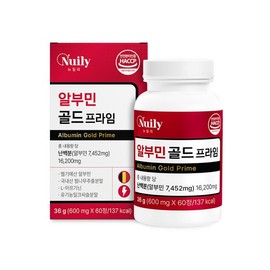알부민 골드 프라임 난백분 슈퍼하이겔 60정(1개월분) Albumin Gold Prime Egg White Super High Gel 60 Tablets (1 Month Supply)
