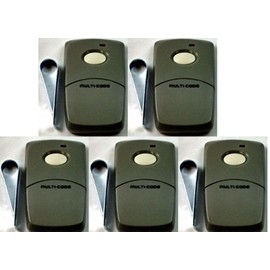 3089 Linear 5-Pack Multi-Code Gate Garage Door Opener 1 Button Remotes MCS308911