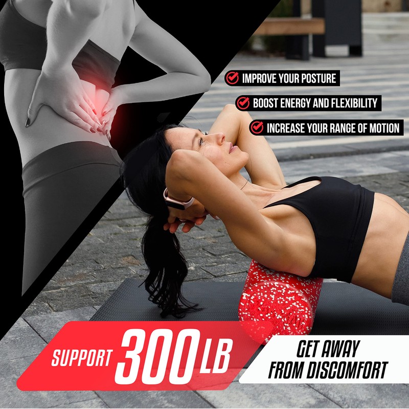 Yes4All EPP Exercise Foam Roller – Extra Firm High Density