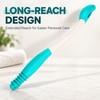 Long Handled Toilet Wiping Aid with Tissue Release Button, Ergonomic