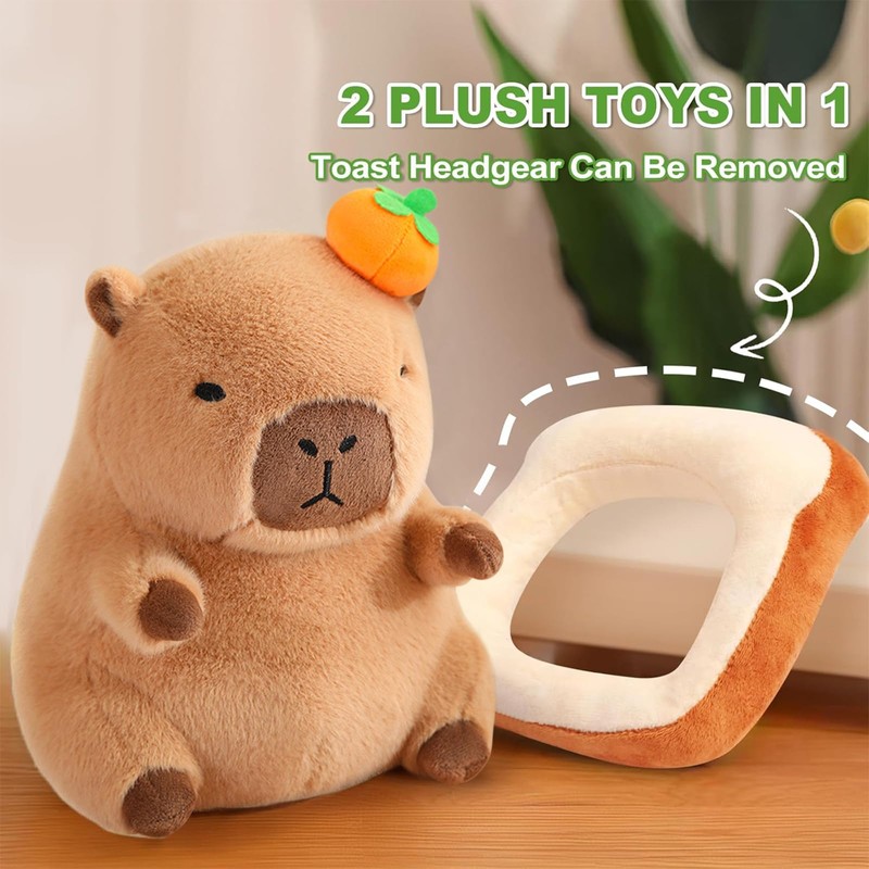shownicer Plush Toy Capybara Cuddly Toy Stuffed Toy Kawaii Capybara