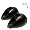 AMBIPASION Boat Navigation Lights, LED Red and Green -black
