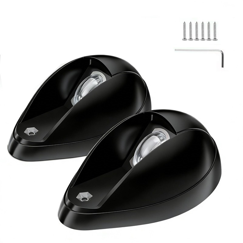 AMBIPASION Boat Navigation Lights, LED Red and Green -black