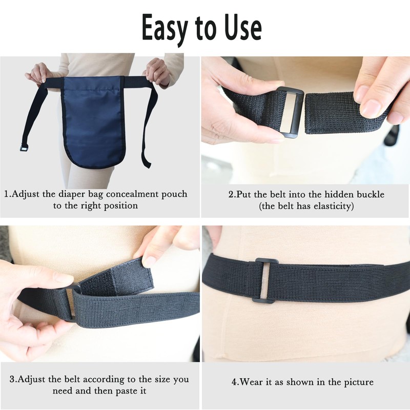 POONGURY Urine Drainage Bag Holder, Adjustable Portable Catheter Bag Cover,