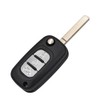 3 Button Flip Car Remote Key Shell Case for Renault
