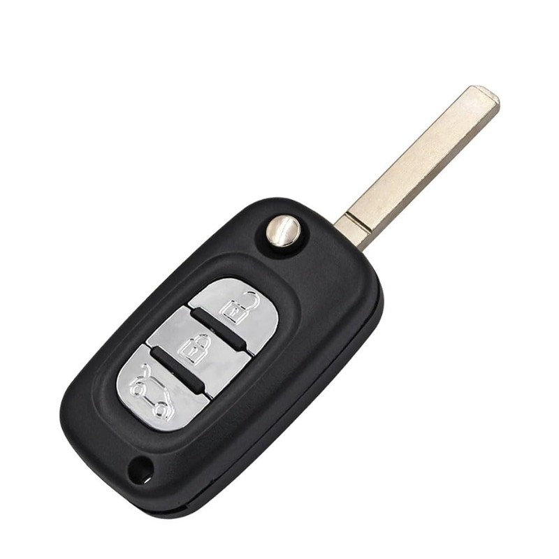 3 Button Flip Car Remote Key Shell Case for Renault