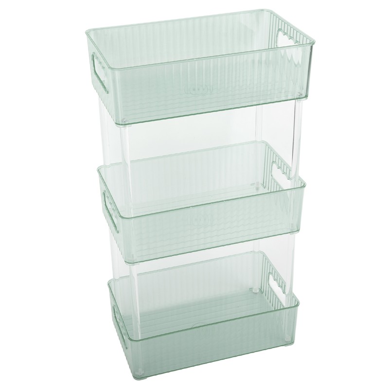 Acrylic Bathroom Storage Rack 3 Tiers Bathroom Counter Organizer Countertop