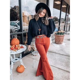 XZQTIVE Women's Boho Chain Belt for Dresses Jeans Western Cowgirl Waist Left Belt Oval Metal Concho Belt, Metal