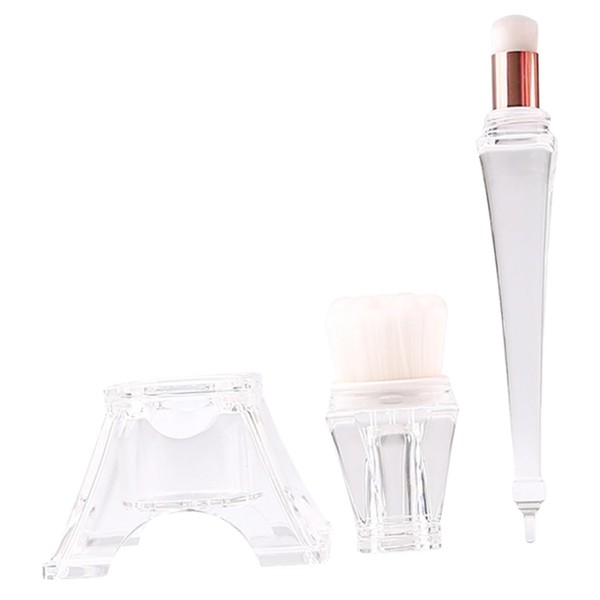 BIUDECO Eiffel Tower Design Makeup Brush 2-in-1 Blush Highlighter Nose